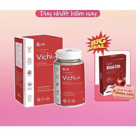 Giảm cân Vichi Giảm siêu mạnh liệu trình 30 viên kèm khoá cân