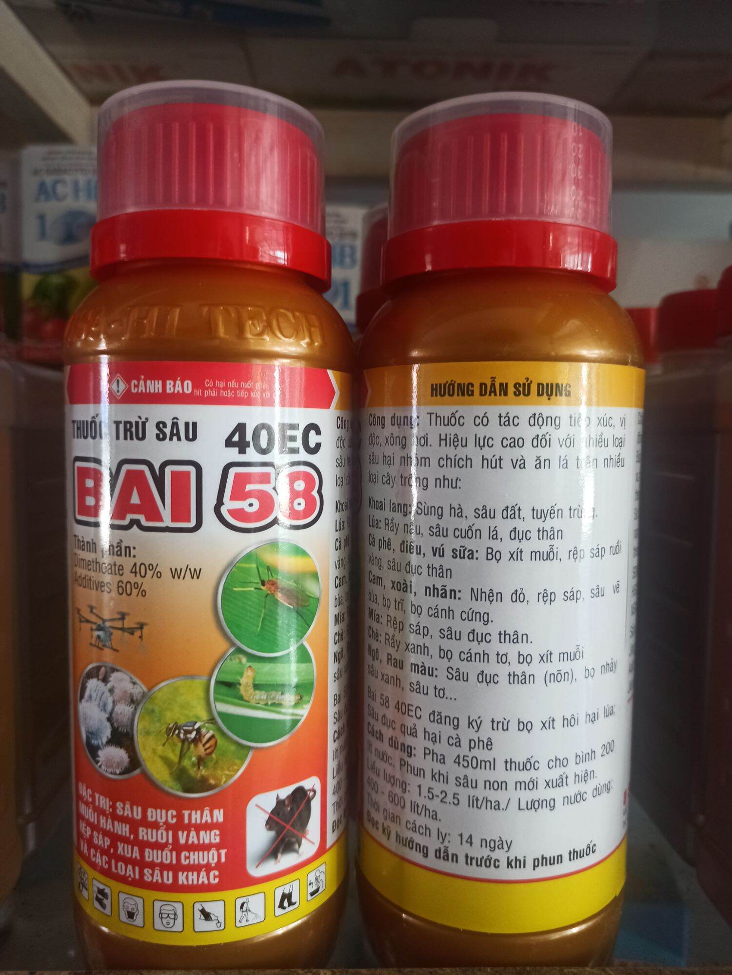 Thuốc trừ sâu bai 58 40ec rầy rệp - bọ trĩ
