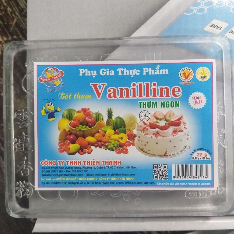 Vani làm bánh (vỉ 10 ống)