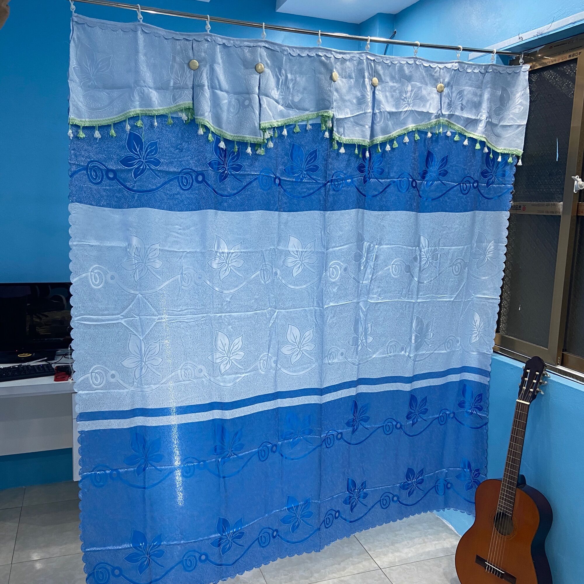 Rèm gấm dày 1m6 x cao 2m 10 tấm