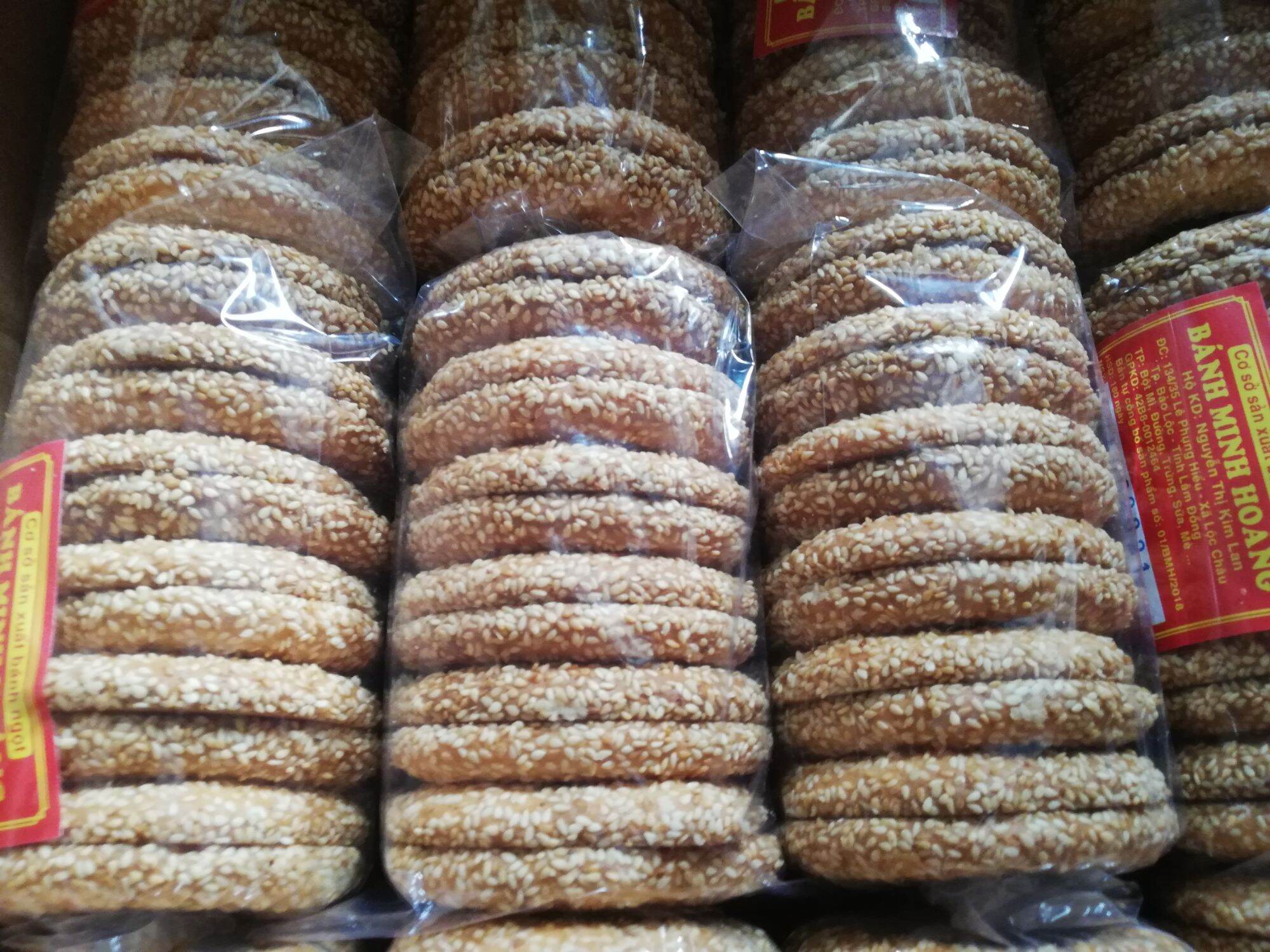 Bánh vòng mè bơ sữa combo 3 bịch ( bịch 12 cái)