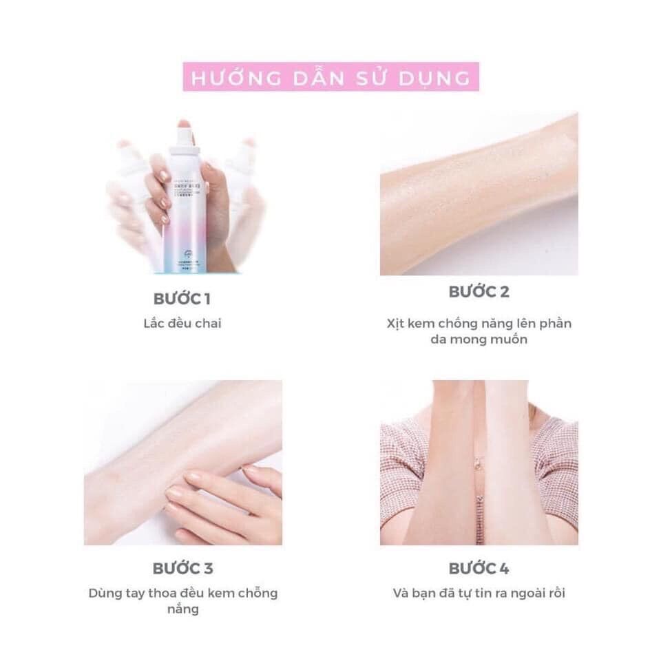 Xịt Chống Nắng MayCeate Trắng da