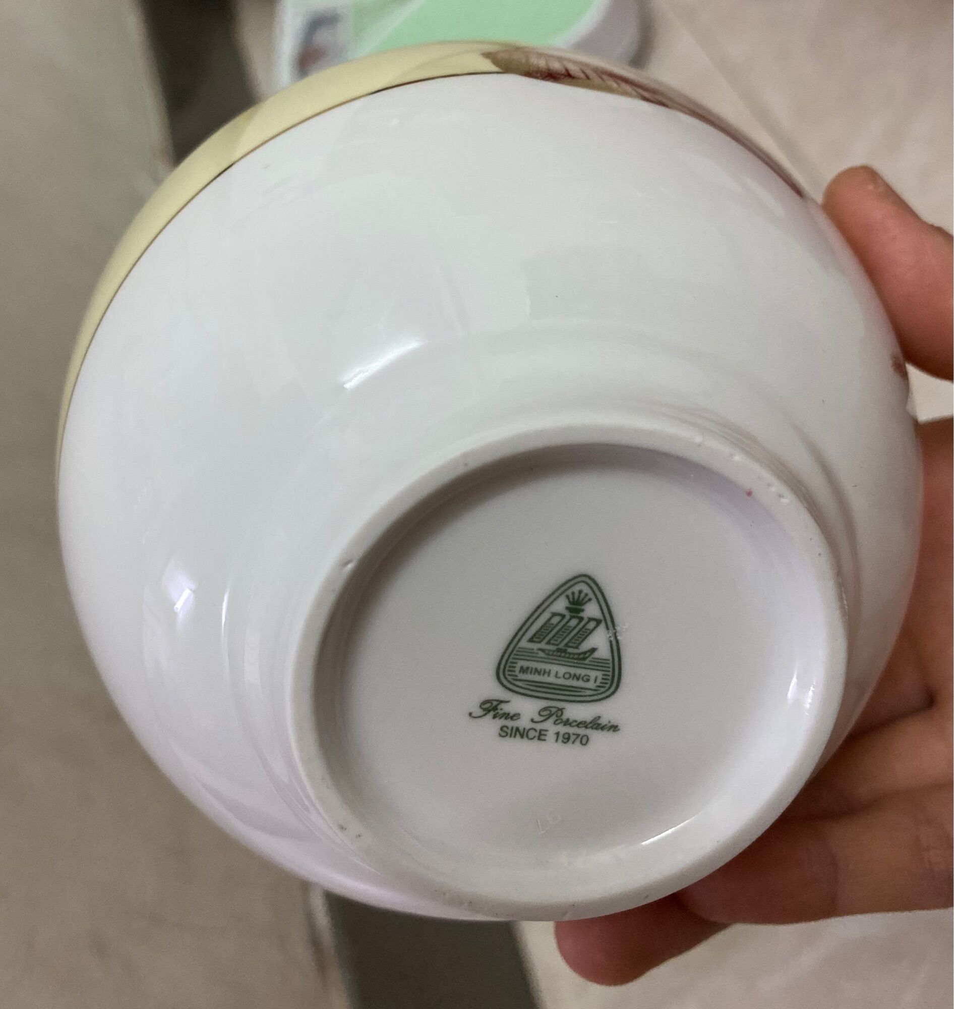 [HCM] Chén cơm 12cm Minh Long - Hương Biển Kem