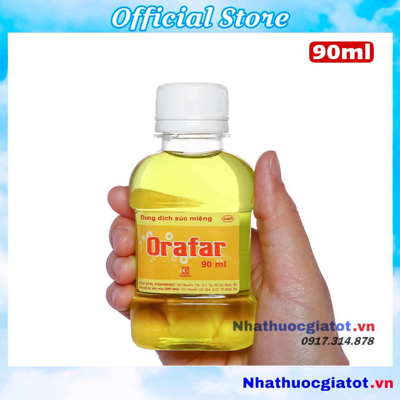 Dung Dịch Súc Miệng Orafar Chai 90ml