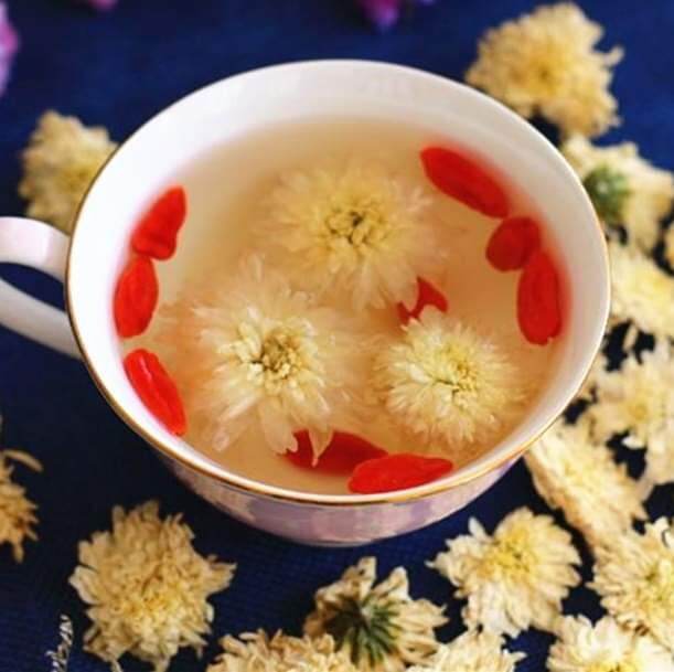 Trà Hoa Cúc, Kỷ Tử, Cam Thảo, Táo Đỏ