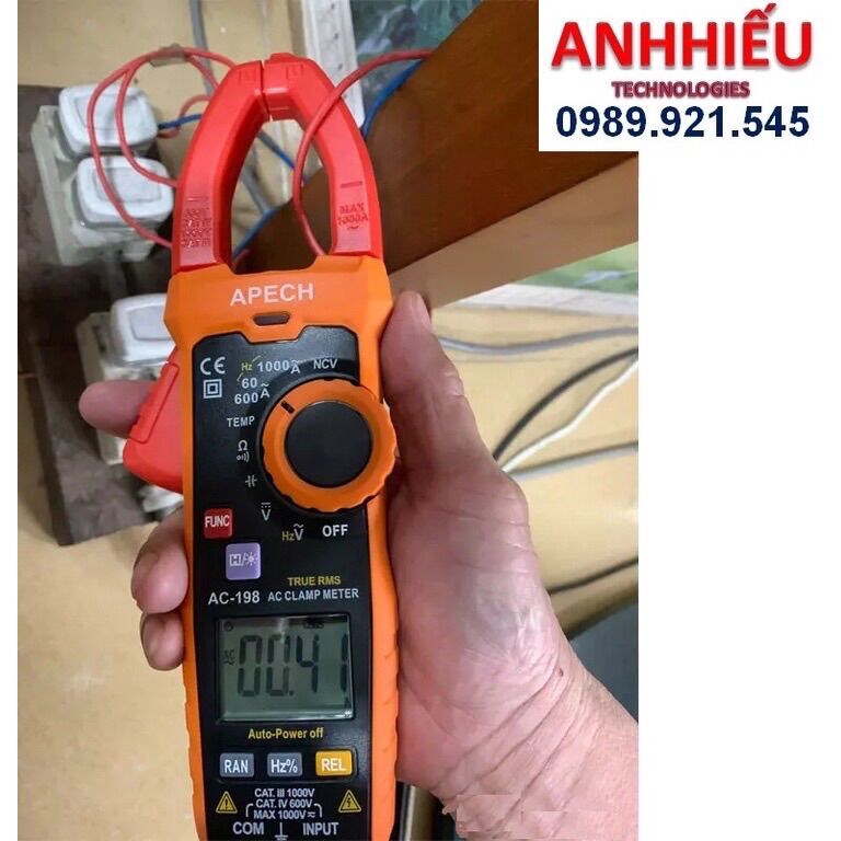 APECH AC 199 Ampe kìm đo AC/DC APECH AC 199 (1000A)