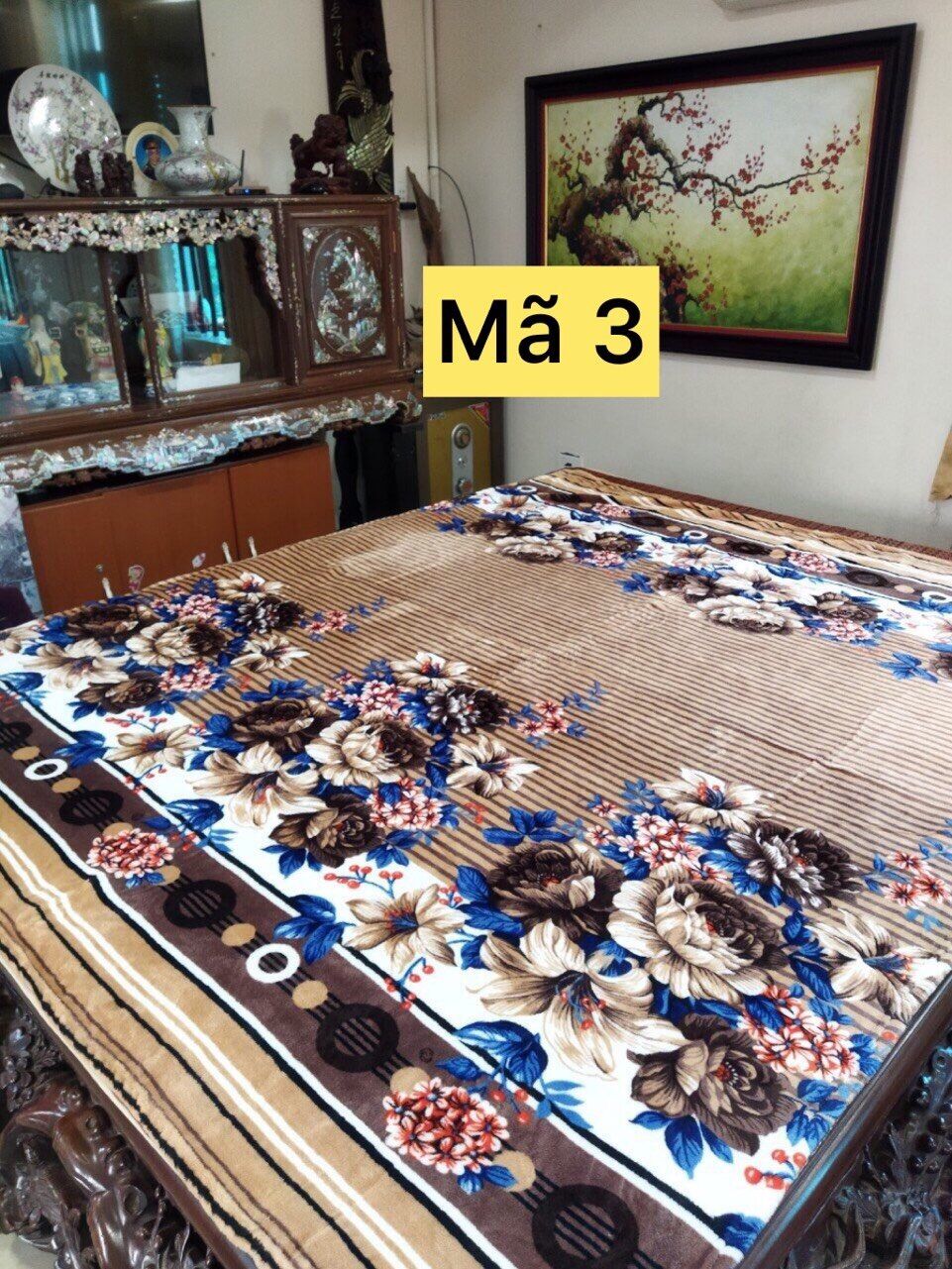 Chăn lông tuyết 2 mặt