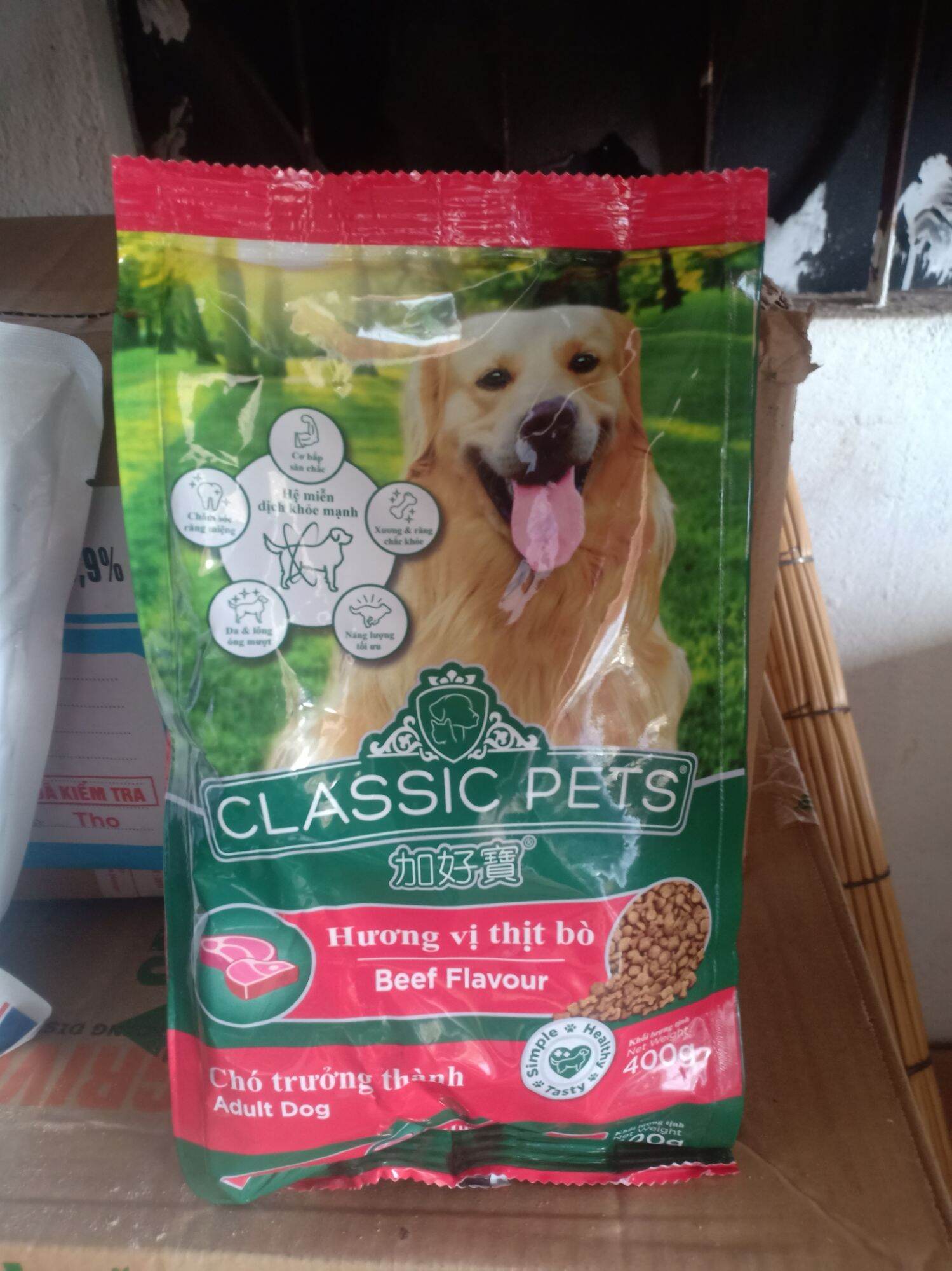 Thức ăn cho chó lớn Classic pets 400gr