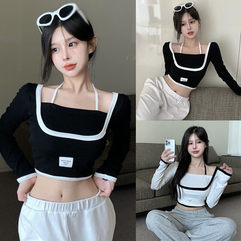 Áo kiểu xinh phối dây cột boong store lbudu88