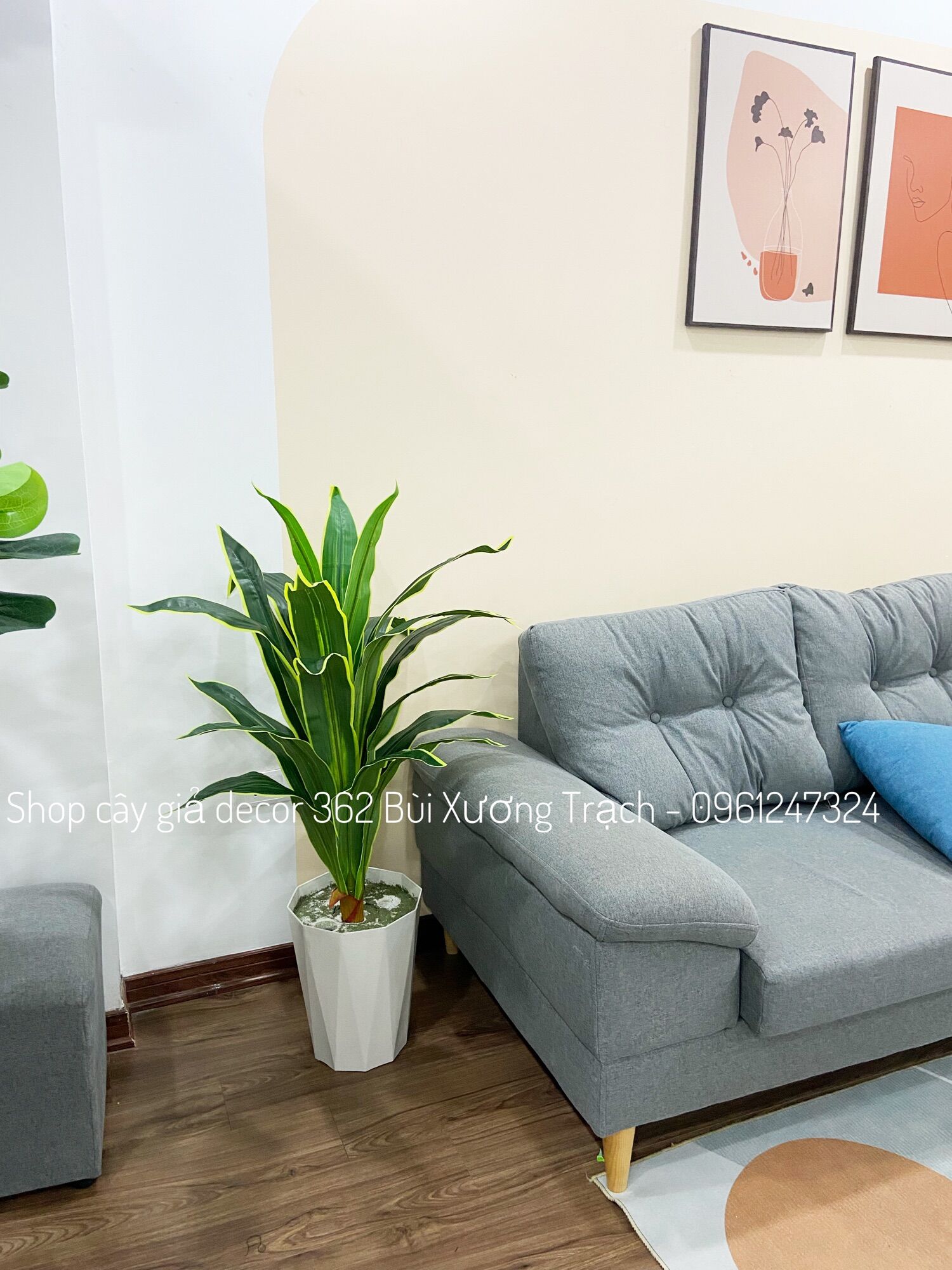 cây thiết mộc lan 1m - cây giả trang trí