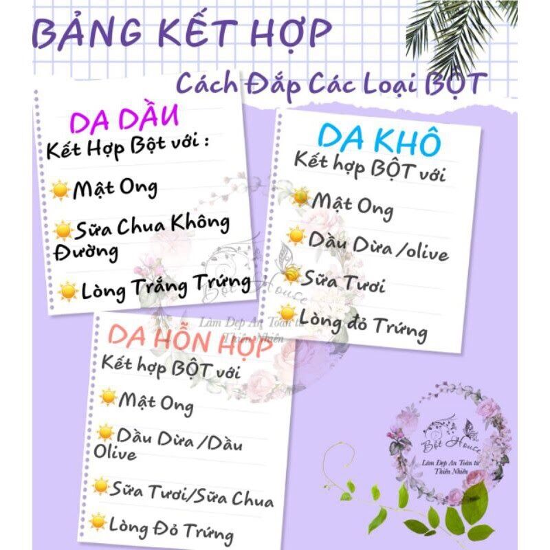 (BỘTHOUSE)BỘT CỦ DỀN ĐẮP MẶT NẠ HỒNG DA THIÊN NHIÊN