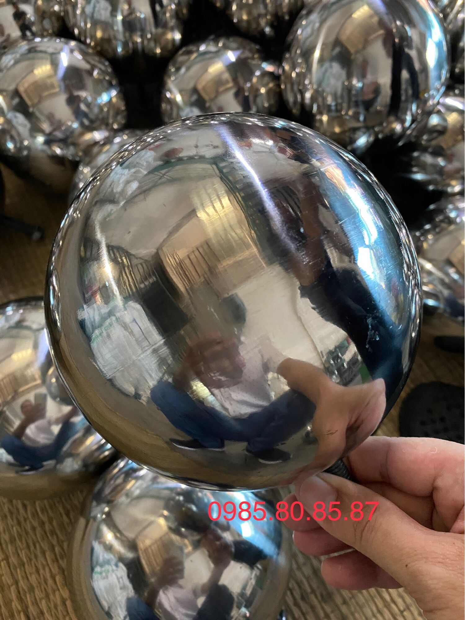 Quả cầu inox có Ty đường kính 200MM