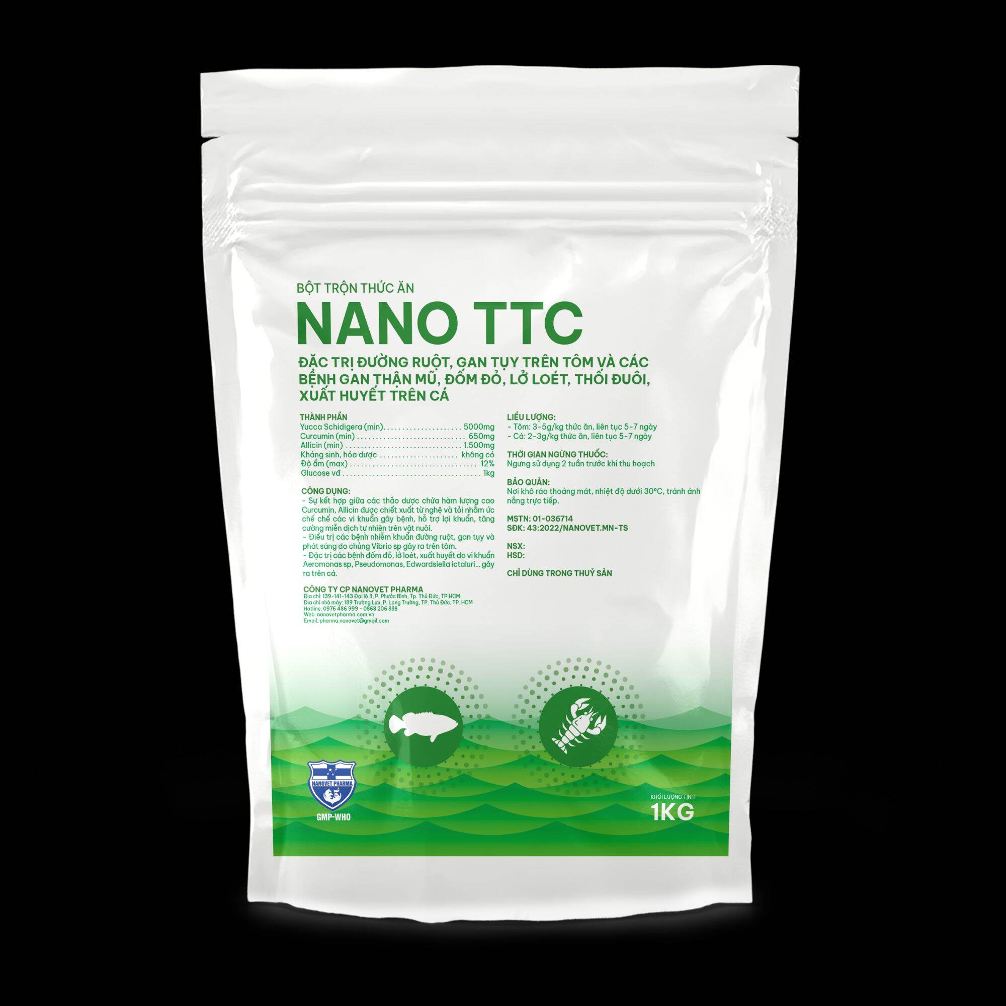 NANO TTC -TS  - Chữa bệnh gan thận, lở loét , thối đuôi