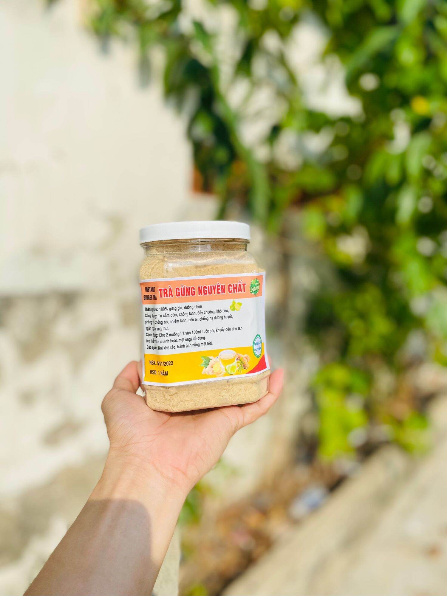 Bột trà gừng hũ 500 gram