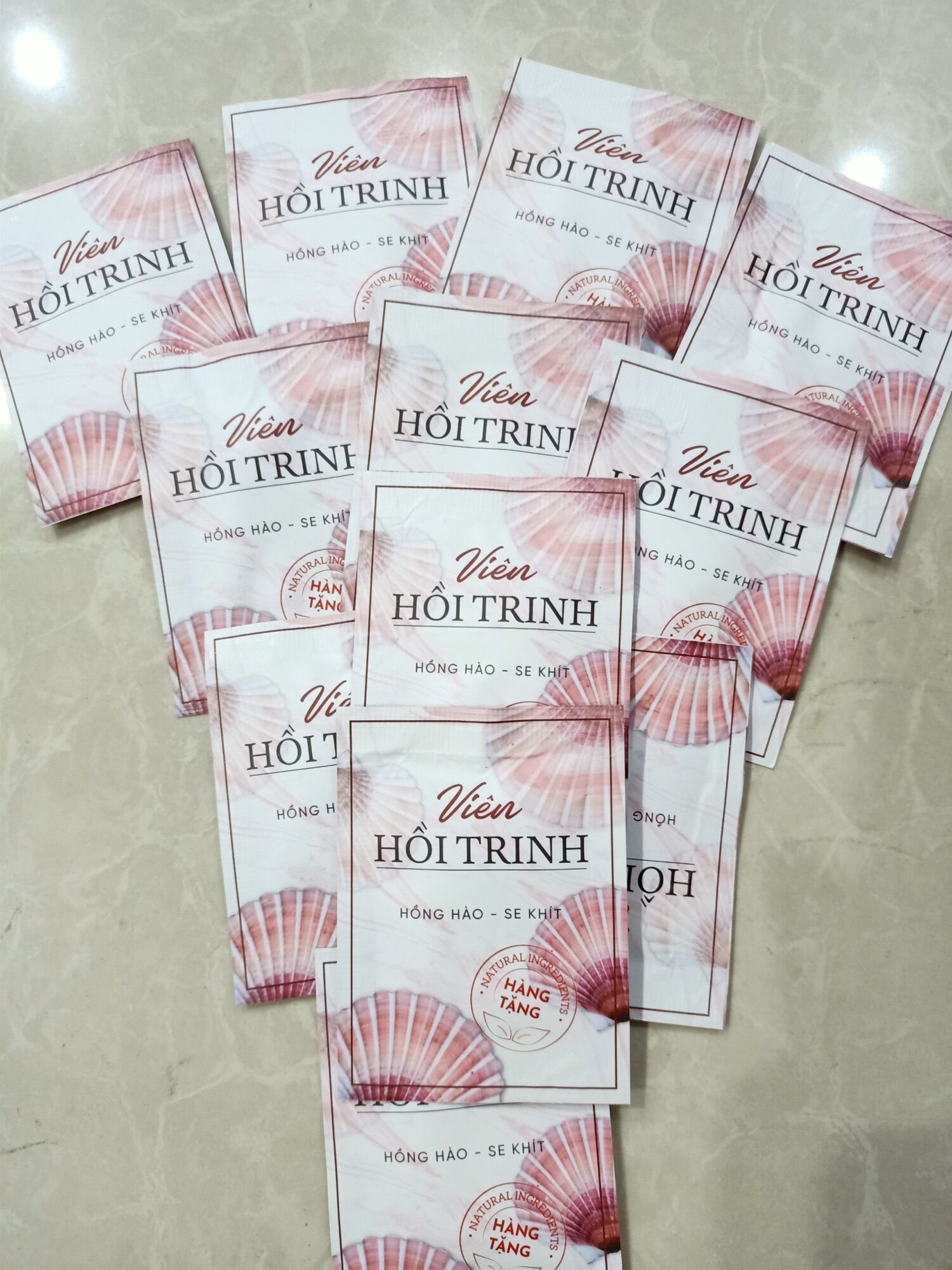 Viên hồi trinh thạch bí đỏ chen chen