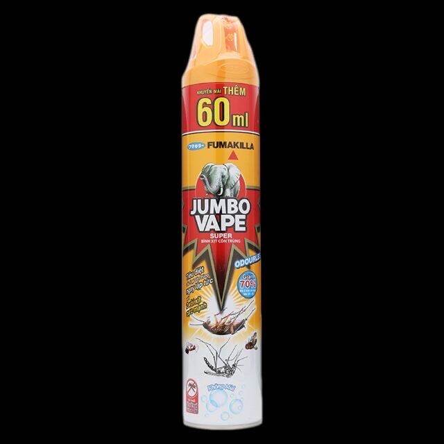 [HCM]Bình xịt muỗi không mùi Jumbo (chai 600 mL)