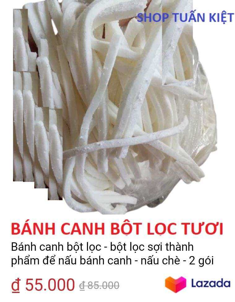 1kg  Bột Lọc Tươi Nhồi Sẵn - Bột Lọc sợi  để nấu bánh canh- nấu Chè