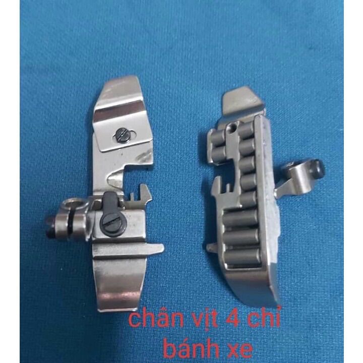 Chân vịt bánh xe chống nhăn máy vắt sổ 4 chỉ