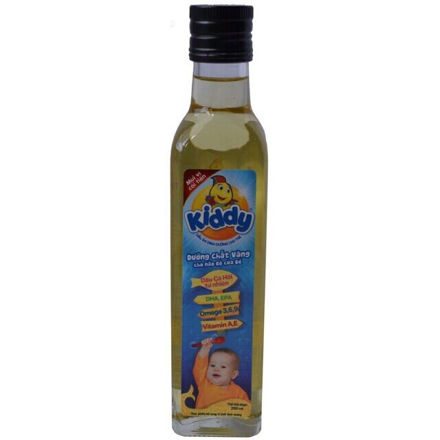 [HCM]Dầu ăn dinh dưỡng Kiddy cá hồi 250ml