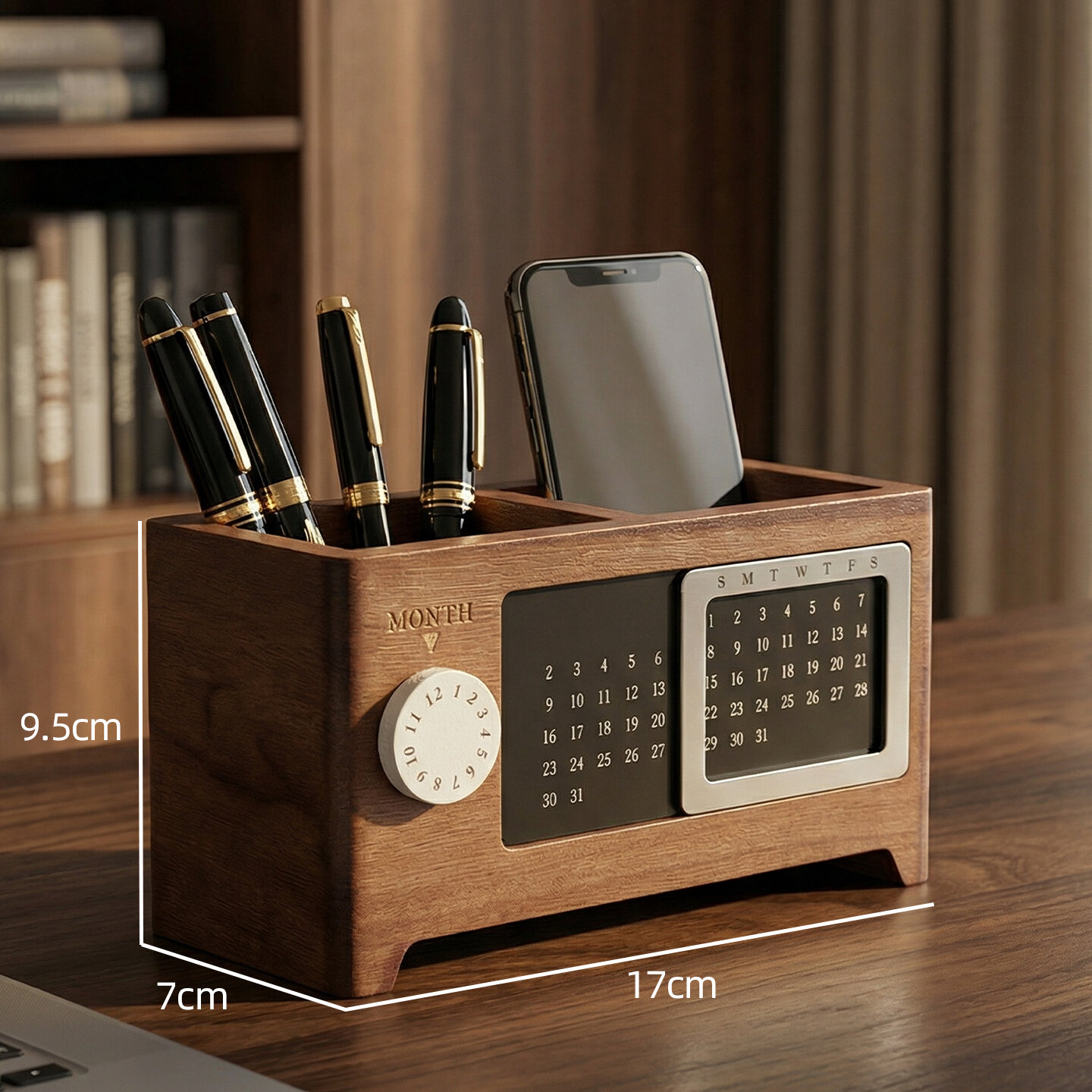 Giá Đựng Bút Gỗ tổ chức bàn làm việc trang trí sang trọng quà tặng