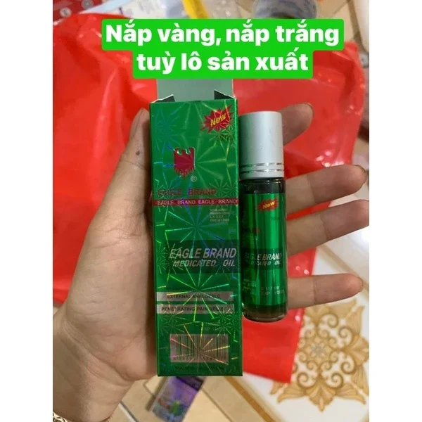 Dầu Gió Con Ó Dạng Lăn 10ml Nóng, Thơm ( trắng, xanh,vàng)