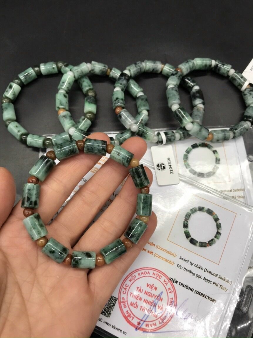 Vòng Lu Thống Ngọc Phỉ Thuý Jadeite Type A đã kiểm định