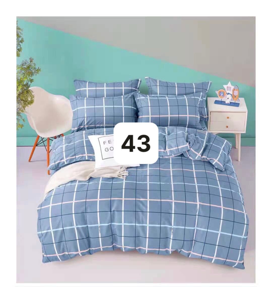 Sale bộ ga gối cotton hàn quốc 4 món size 1m-1m8 nệm 3-15cmôm dây khoá