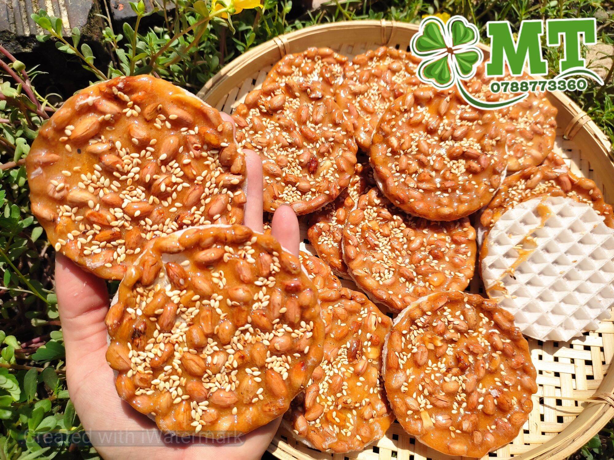 Kẹo đậu phộng miếng combo 2 bịch x 10 miếng