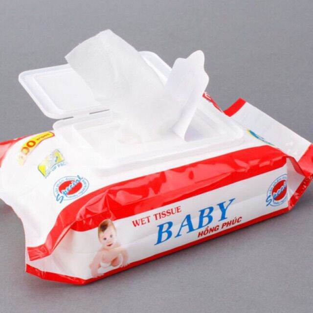 khăn ướt baby Phú Đạt 100 tờ Khăn giấy ướt Phú Đạt