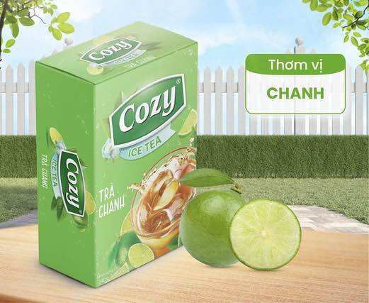 Trà chanh hoà tan cozy 16tép*15gr
