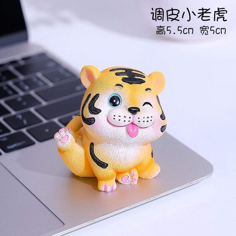 Bộ 4 chú hổ con mini trang trí