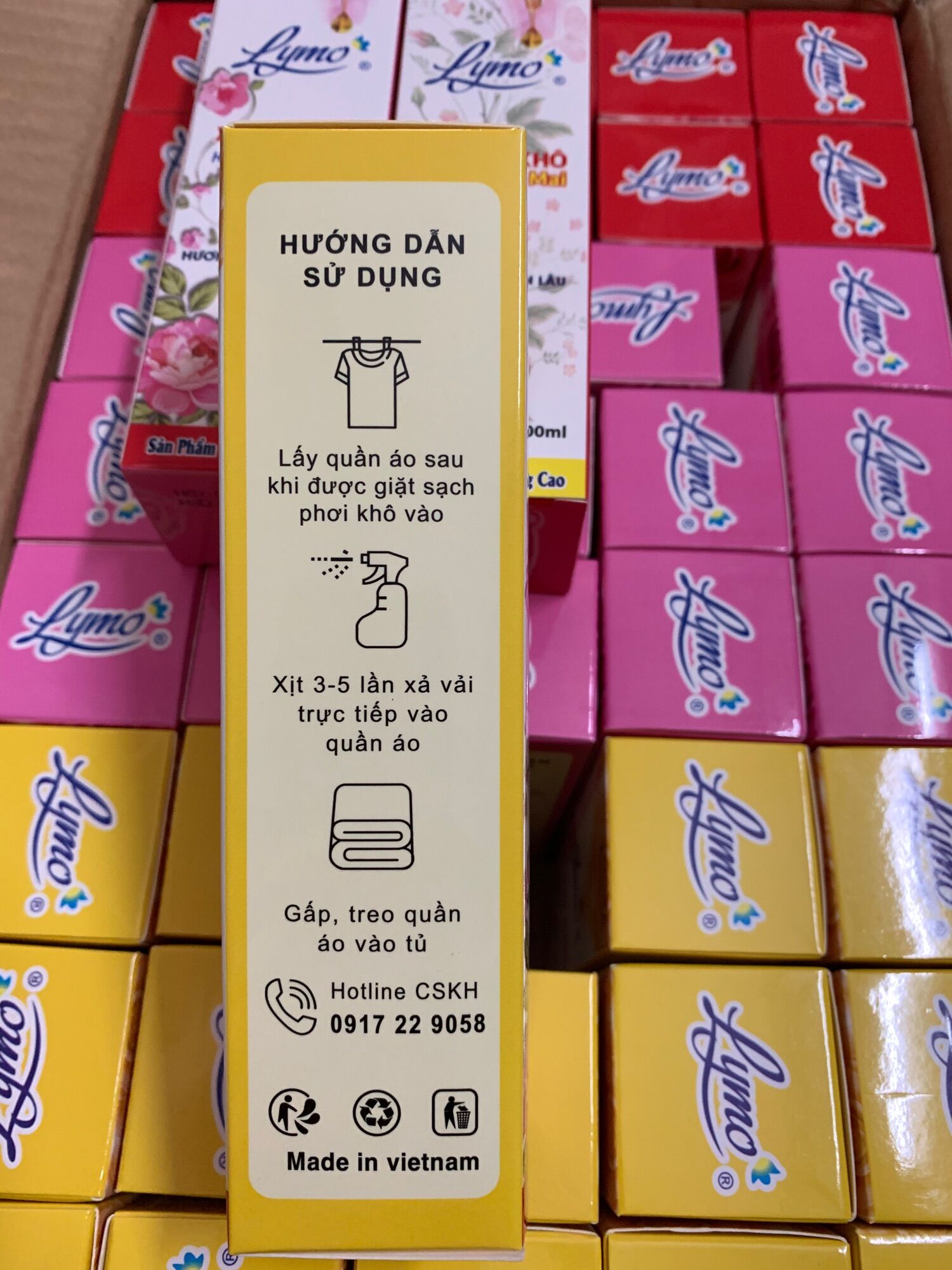 Combo 2chai xả vải khô Lymo 100ml