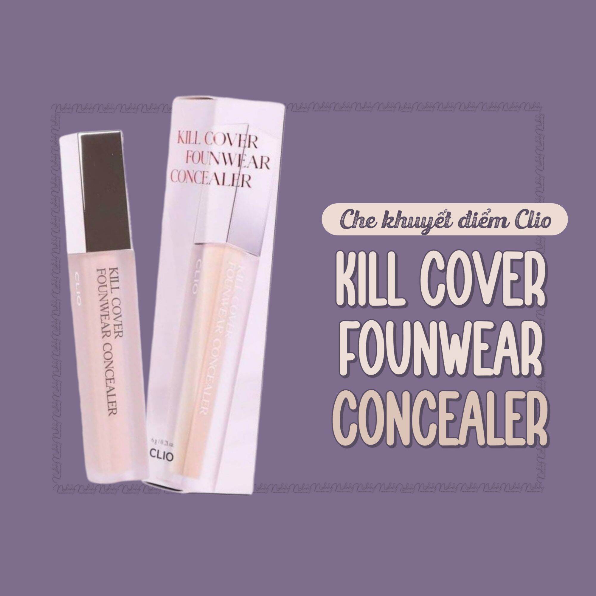 (HSD từ 04/2026) Che Khuyết Điểm Clio Kill Cover The New Founwear Concealer 6g