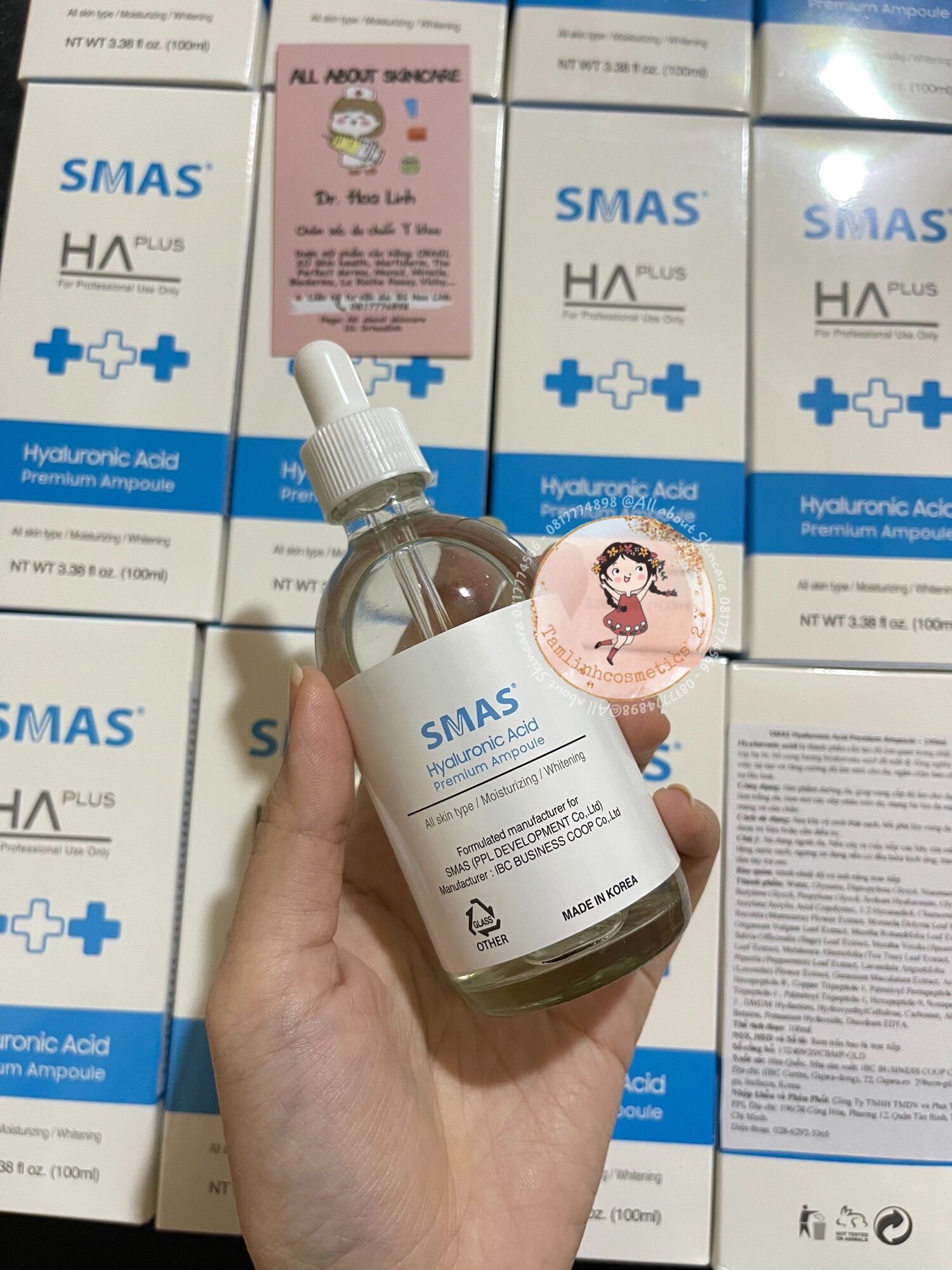 TINH CHẤT SMAS B5 , HA DƯỠNG ẨM, PHỤC HỒI DA