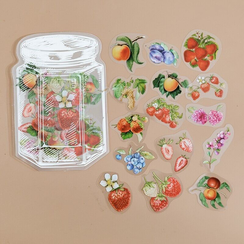 Set 35 tờ sticker lọ và hoa dùng để trang trí