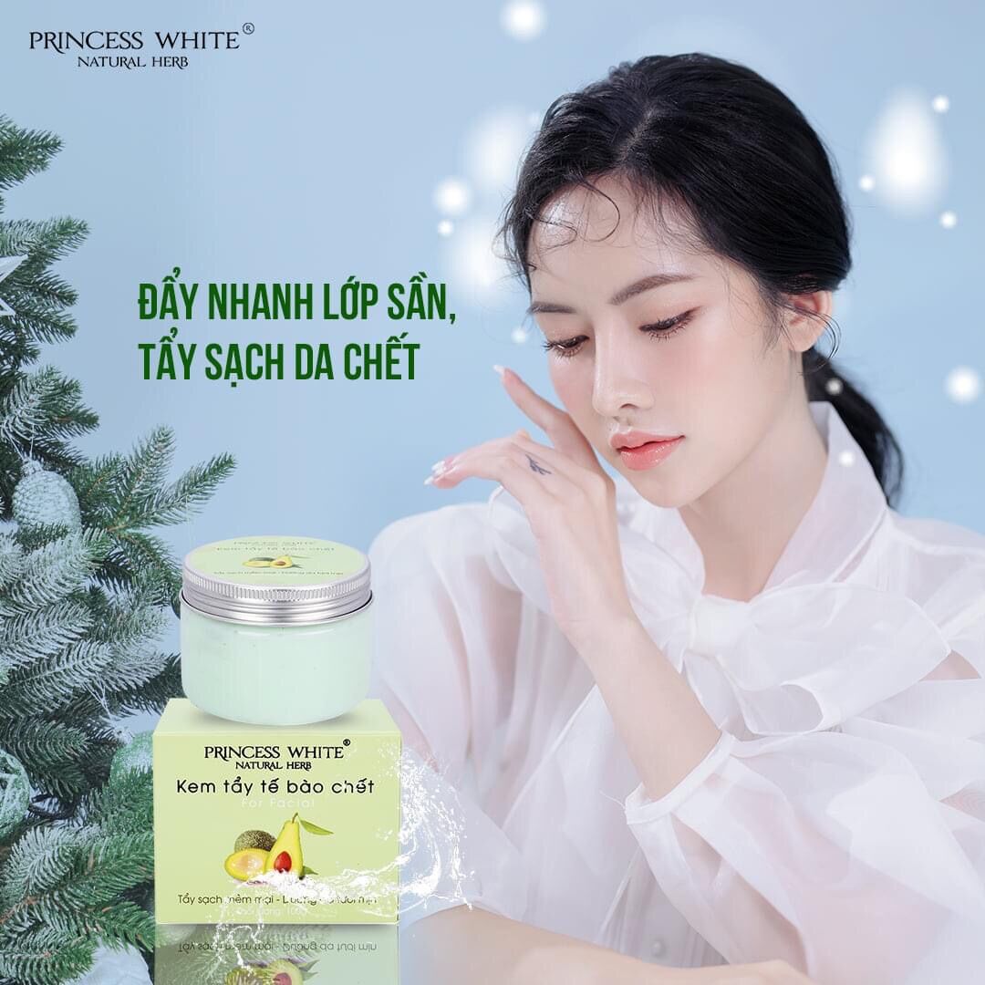 Tẩy da chết face princess white chính hãng