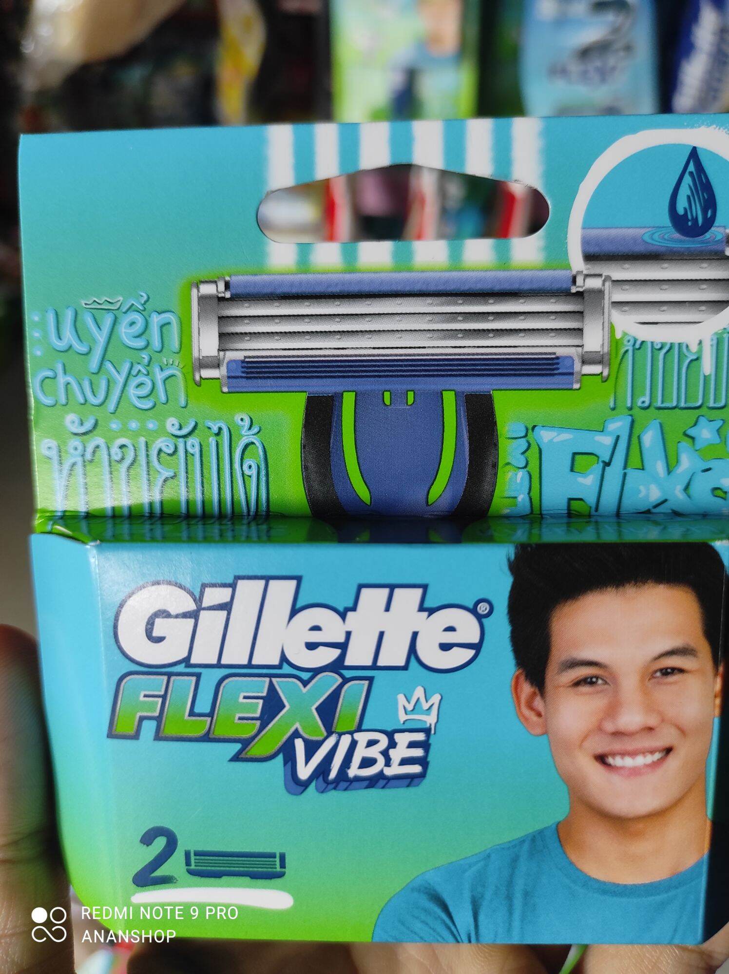 Dao cạo Gillette Flexi Vibe (vỉ 1 cán dao + 1 đầu dao cạo)