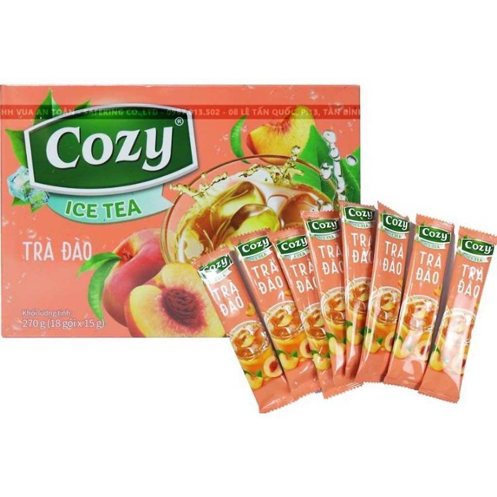 Trà Đào Hoà Tan Cozy 16Tép* 15gr (240gr)