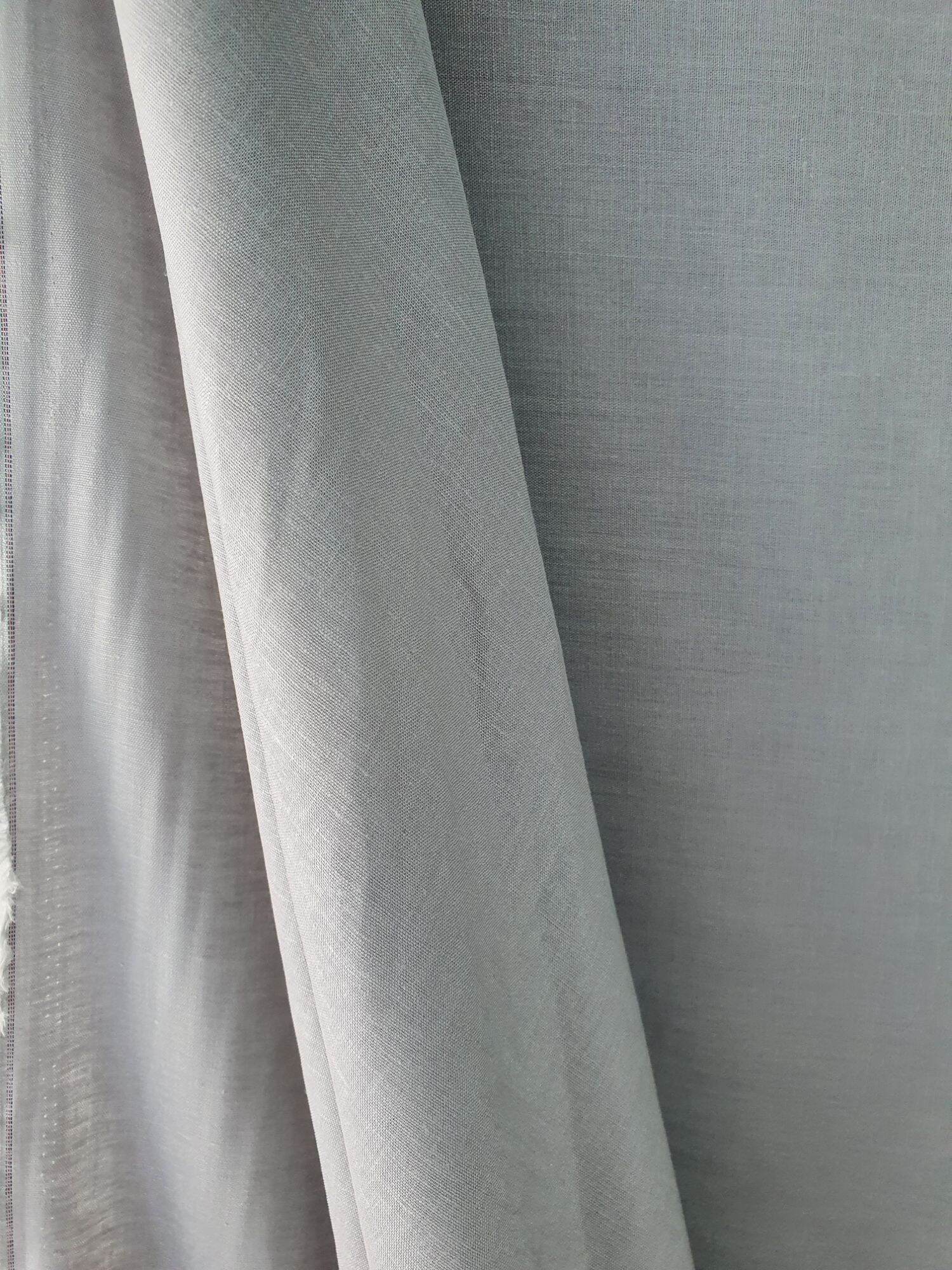Vải Linen bột Xám