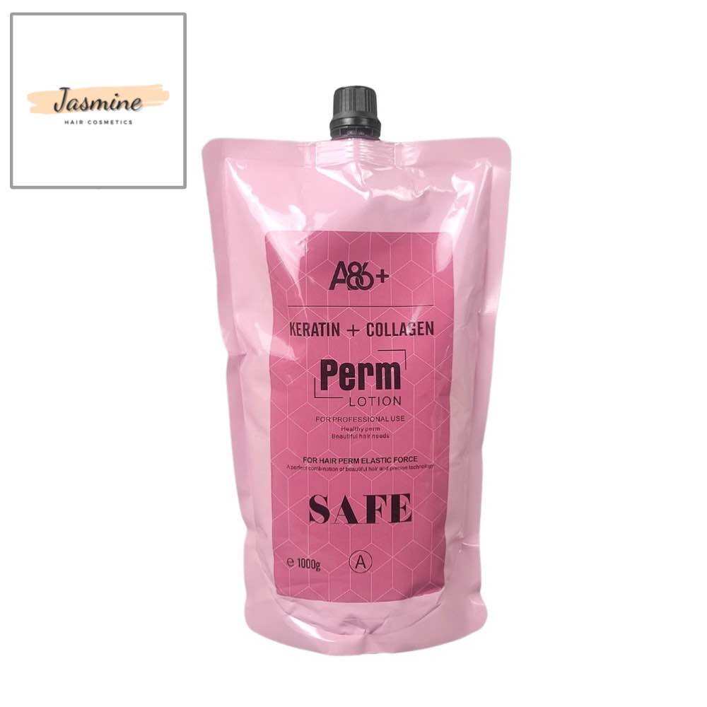Cặp uốn duỗi trung hòa A86 Safe uốn duỗi tóc không mềm hóa 1000ml