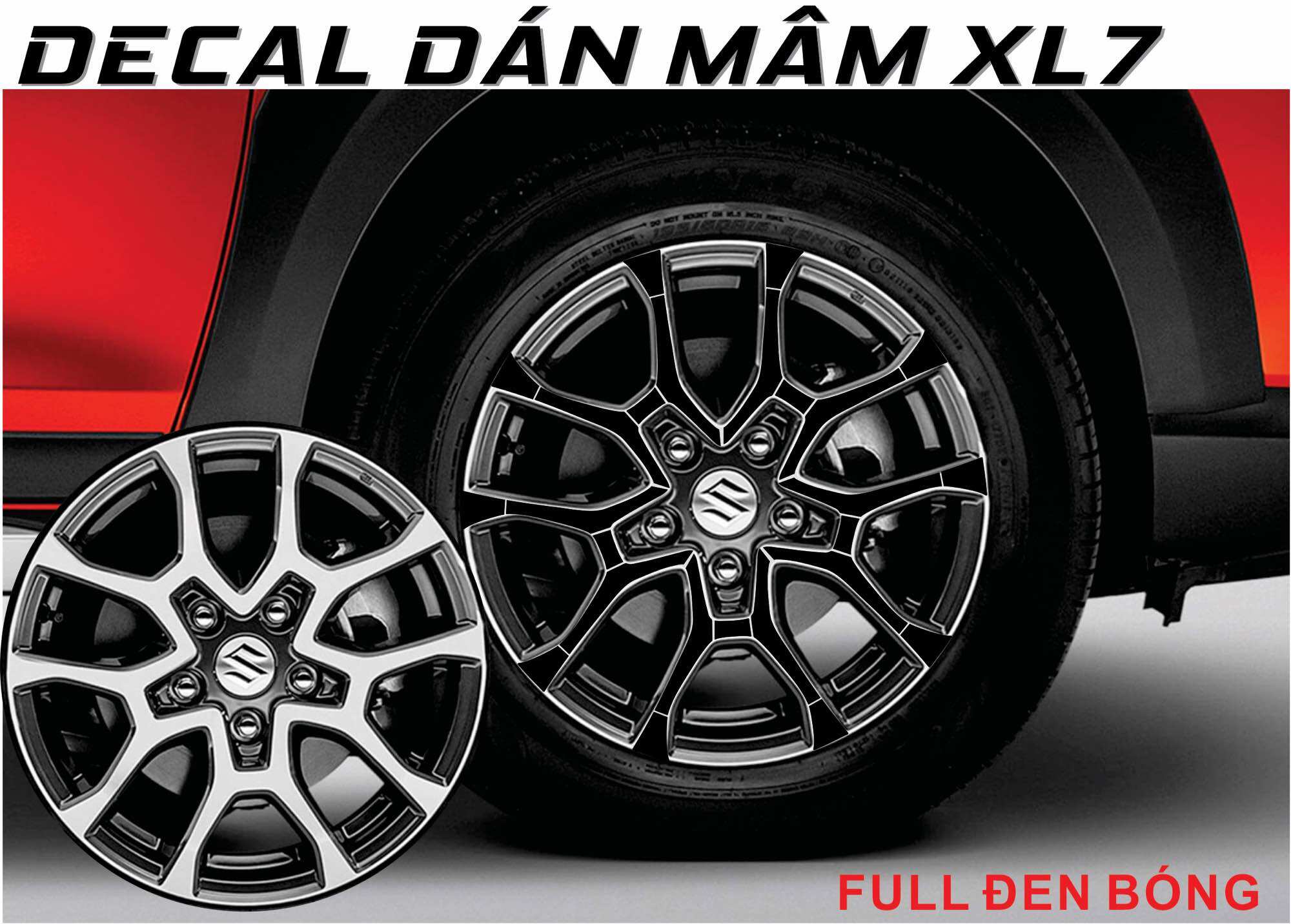 Decal dán mâm Suzuki XL7