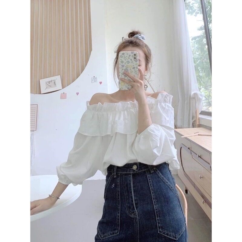 Áo trễ vai phồng xinh đẹp m14