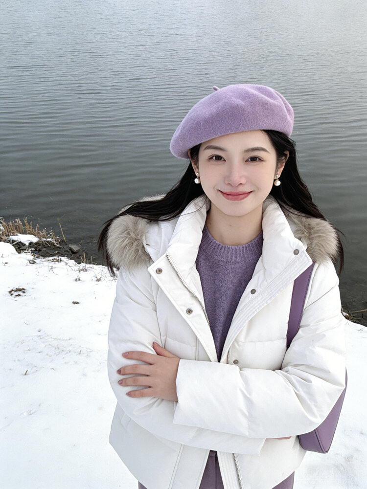 PAIBOLI | Women Winter Padded Down Jacket Slim Waist Large Fur Hooded Giá  3,693,000 Đồng*Miễn phí vận chuyển