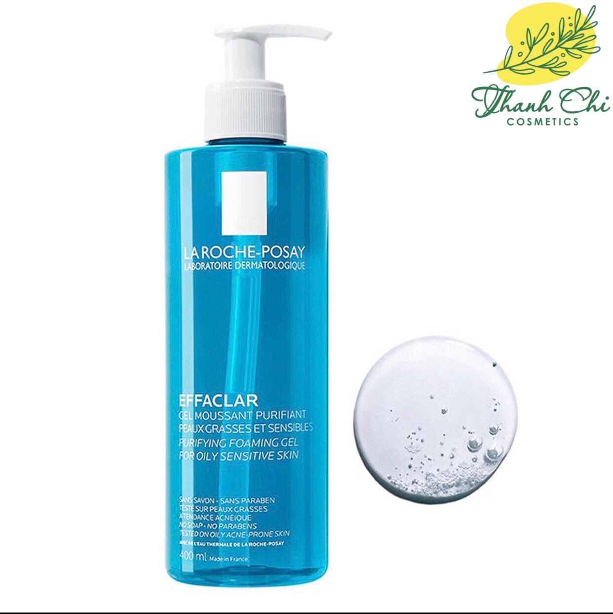 [Sale Chính Hãng] Sữa Rửa Mặt Da Dầu Nhạy Cảm Và Mụn La Roche Posay Effaclar 400Ml