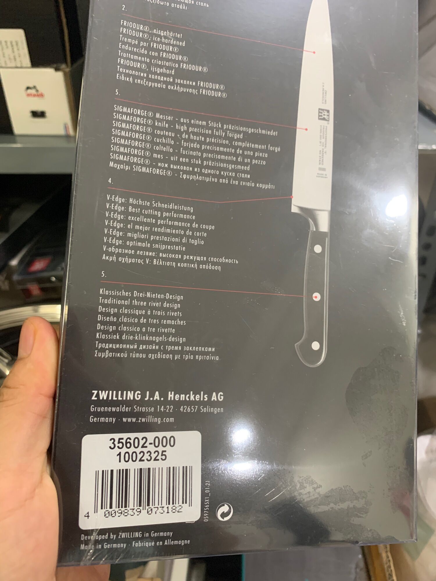 🇩🇪Bộ dao Zwilling Professional S 3 món made in Germany