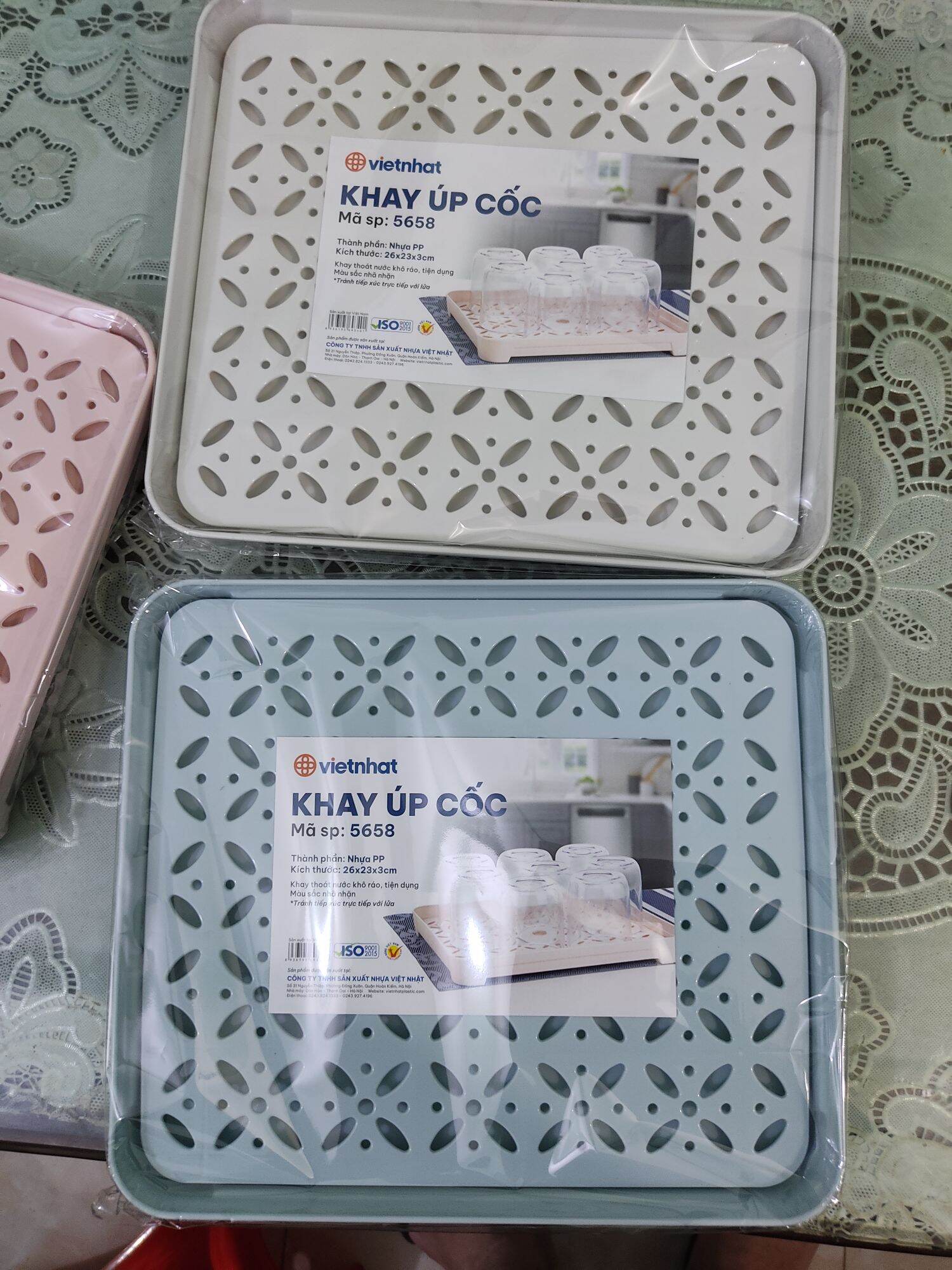 Khay úp cốc, chén 2 lớp hàng Cao cấp việt nhật