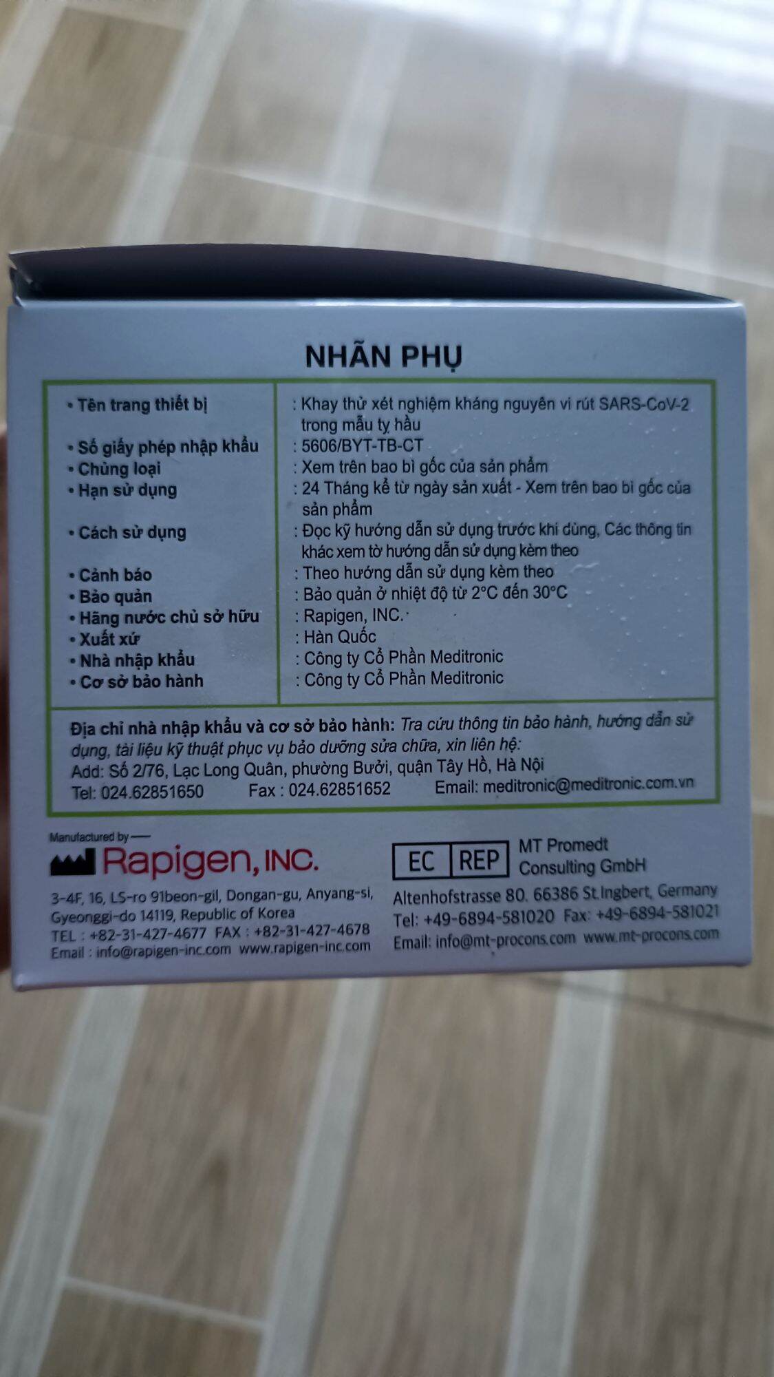 Bộ kit test nhanh covid