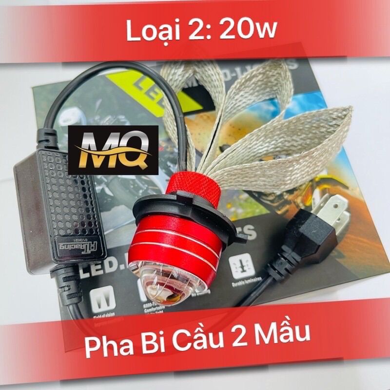 Đèn Pha Led RUBY Bi Cầu Mini 2 Mầu Đuôi Công Chuyên Ô Tô Xe Máy 2021
