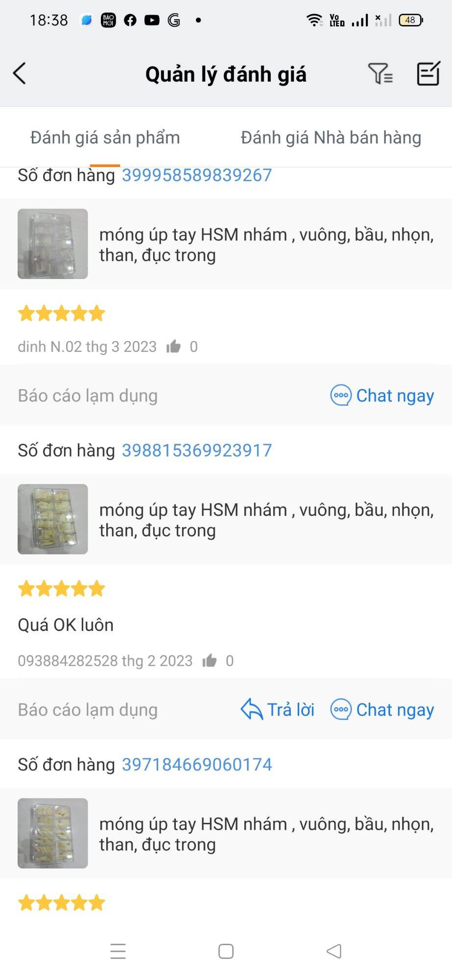 Móng úp đủ form: vuông bầu, nhọn , than