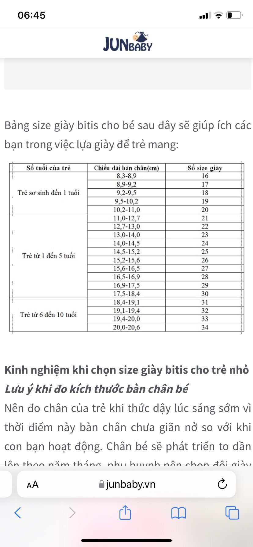 Thanh lý giày Biti’s trẻ em size 28